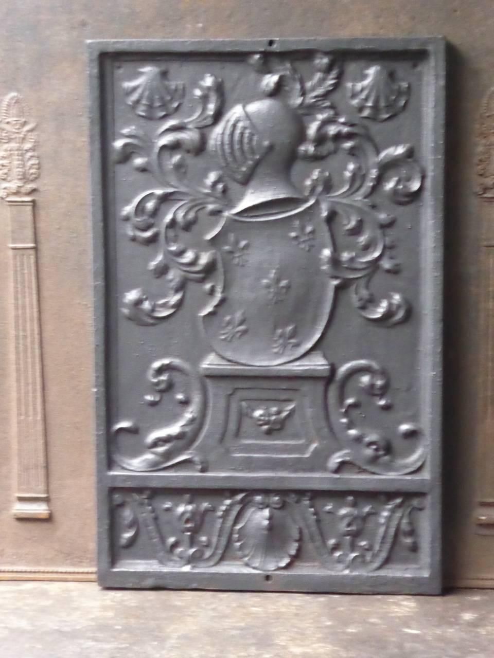 French 'Coat Of Arms' Fireback / Backsplash photo furniture