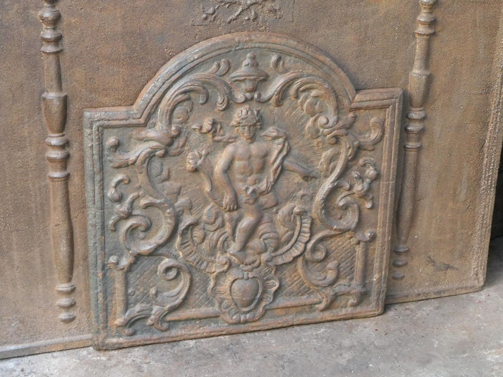 French Louis XV Style 'Apollo With Lyre' Fireback / Backsplash, 20th Century photo buy