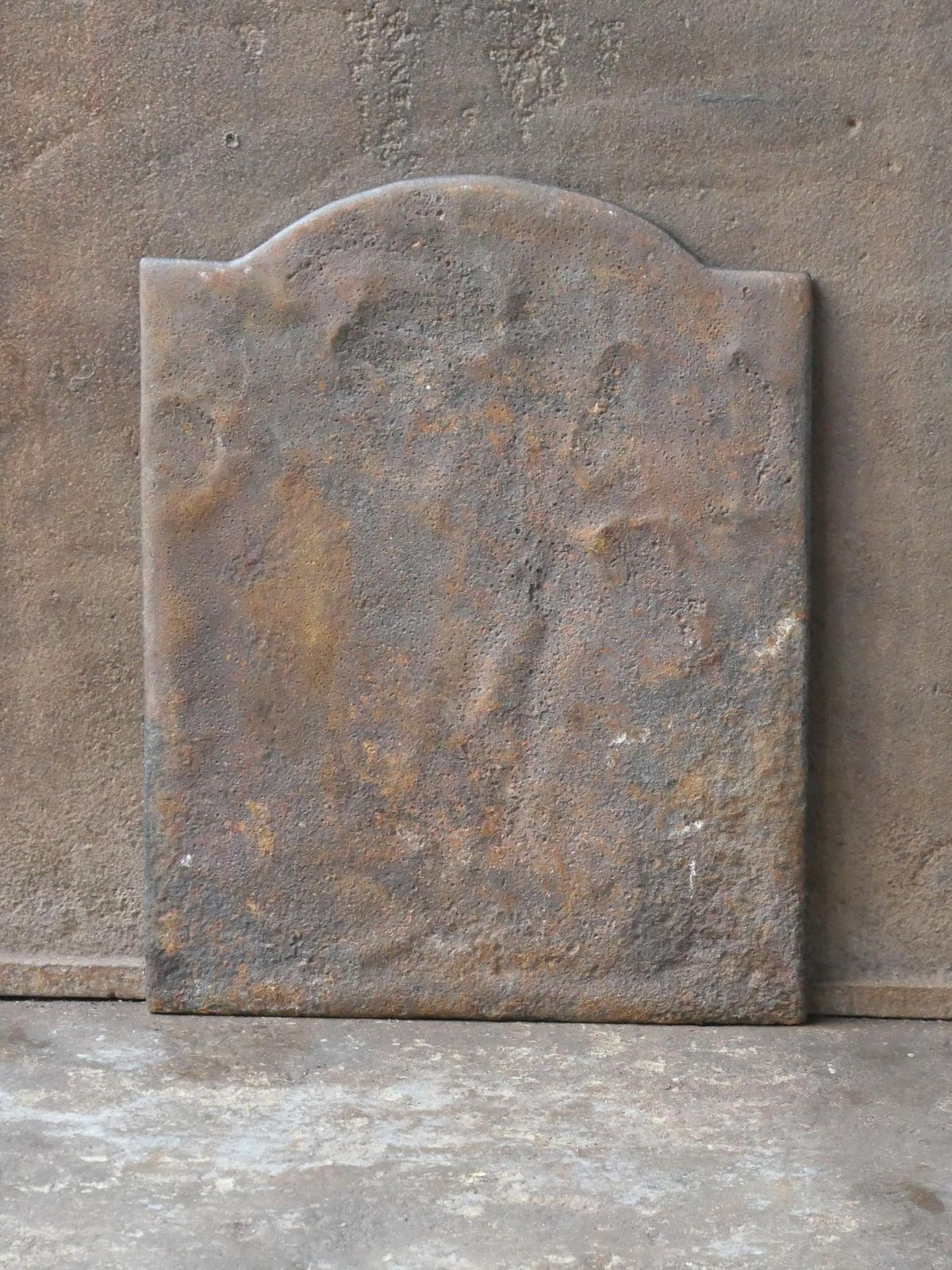 491.0 Antique French 'Cupid' Fireback / Backsplash, 18th   19th C. photo