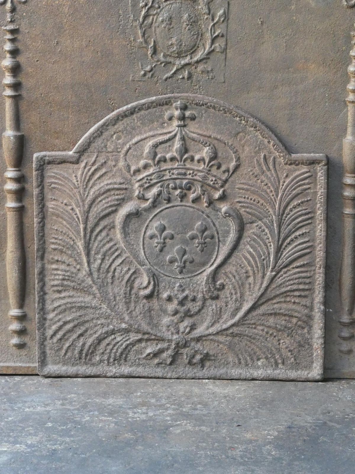 18th Century French Louis XV 'Arms Of France' Fireback / Backsplash photo furniture