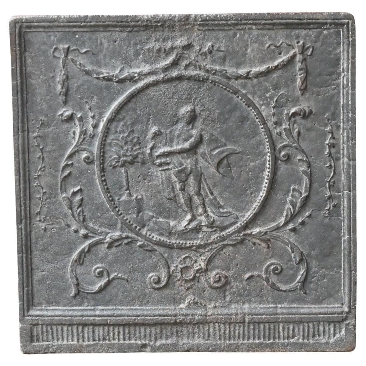 18th   19th C. French 'Apollo With Lyre' Fireback / Backsplash