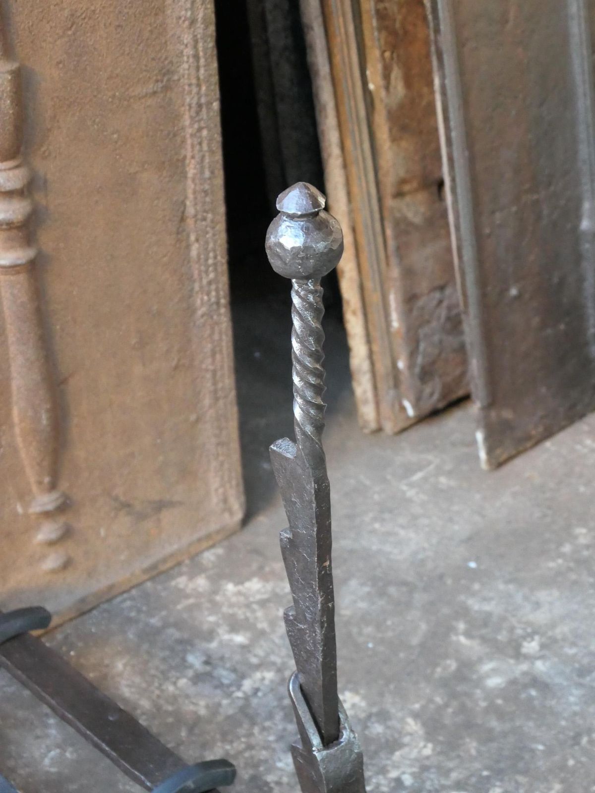 593.0 French Louis XV Period Fireplace Grate Or Fire Basket, 18th Century photo