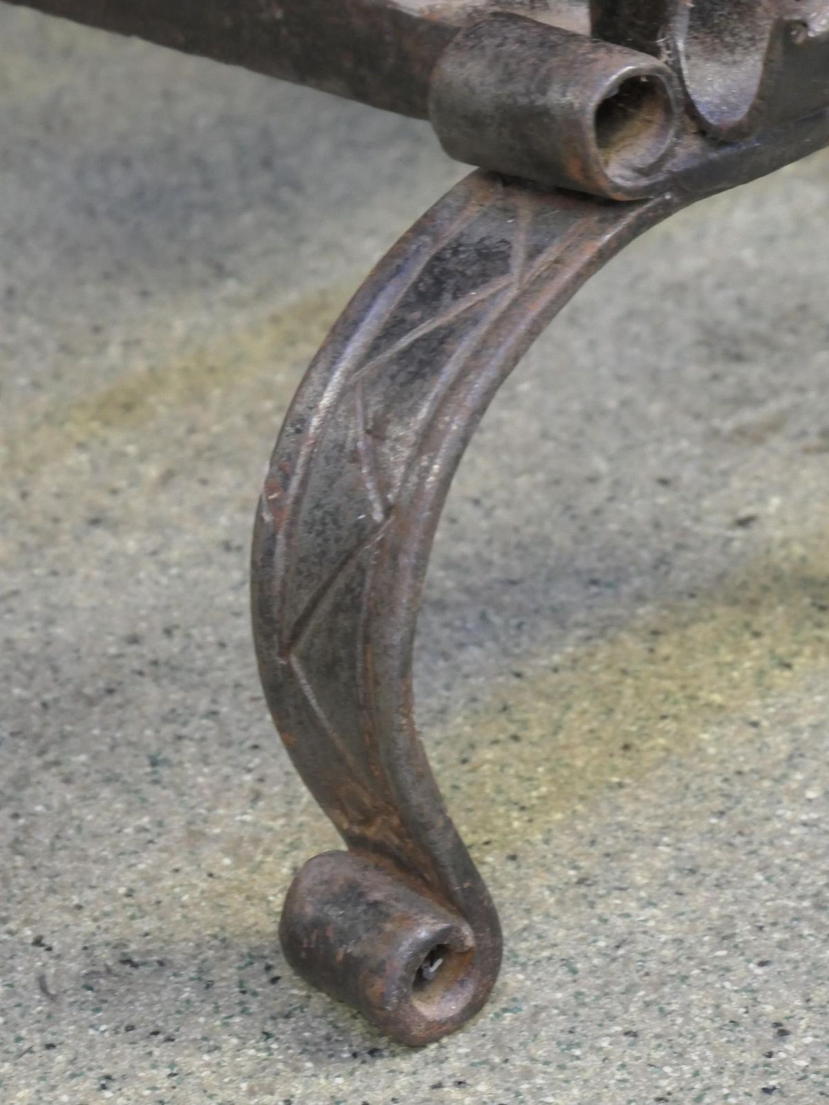 photo furniture French Louis XV Period Fireplace Grate Or Fire Basket, 18th Century