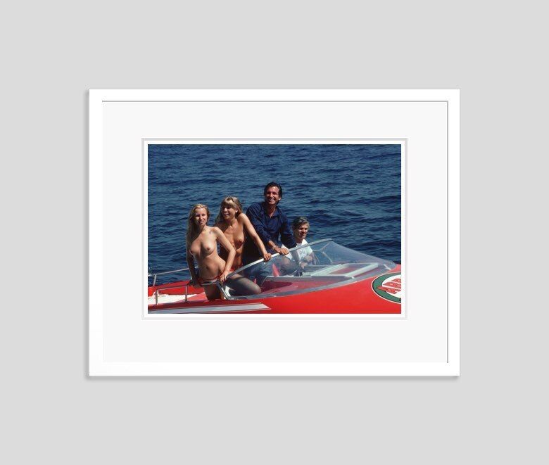 Slim Aarons 'The High Life' Framed White photo furniture