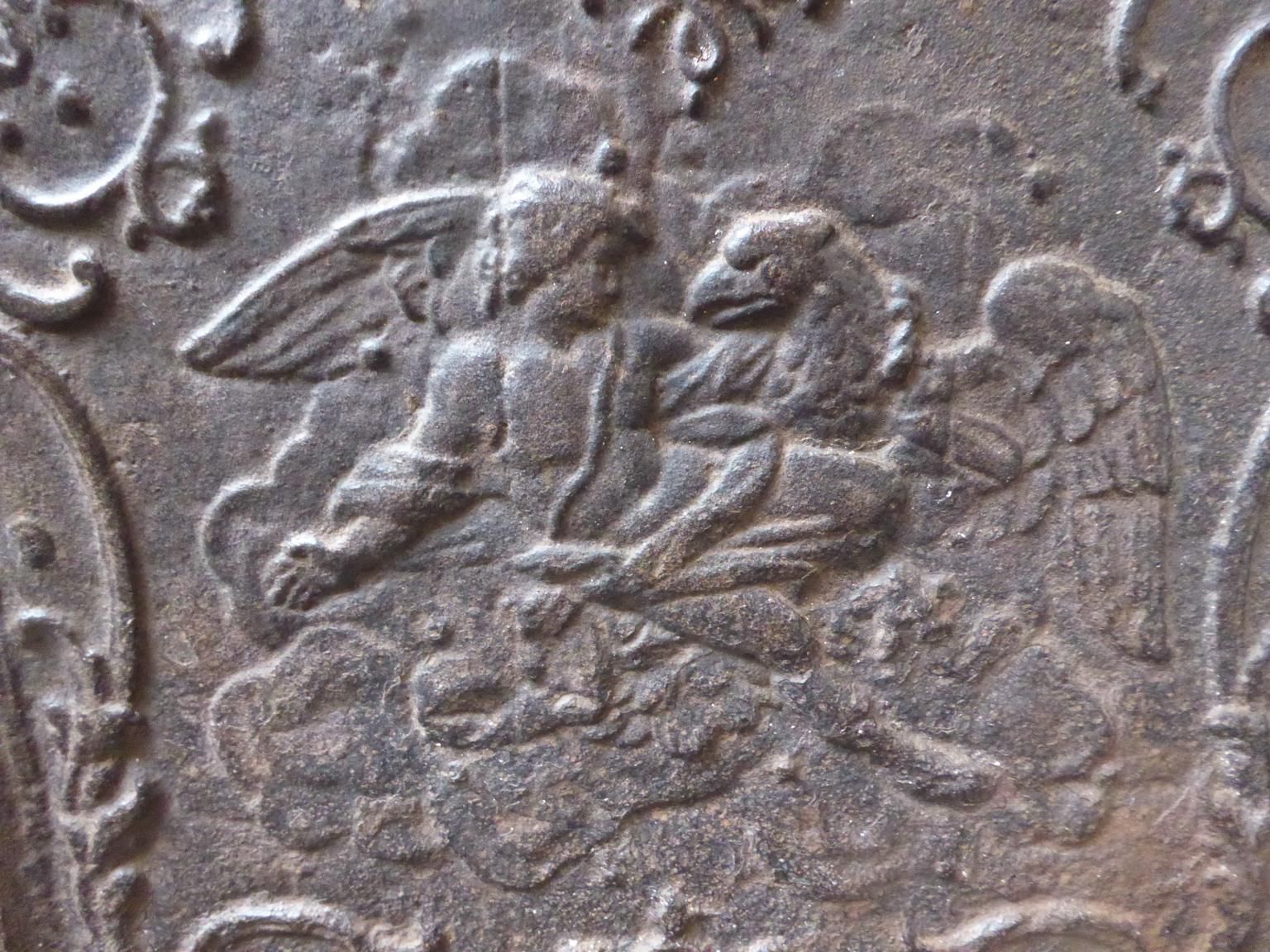 18th 19th Century French 'Abduction Of Ganymede' Fireback / Backsplash photo Home Fixtures