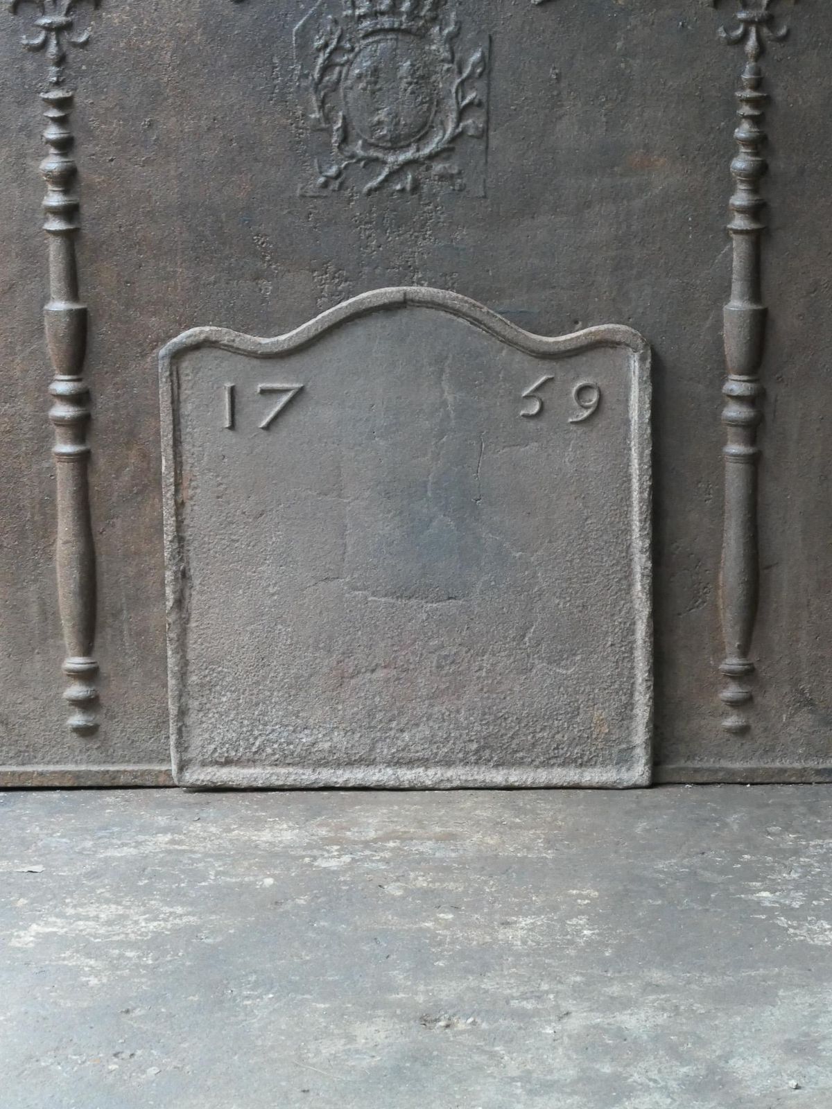 18th Century French Louis XV Period Fireback / Backsplash photo furniture
