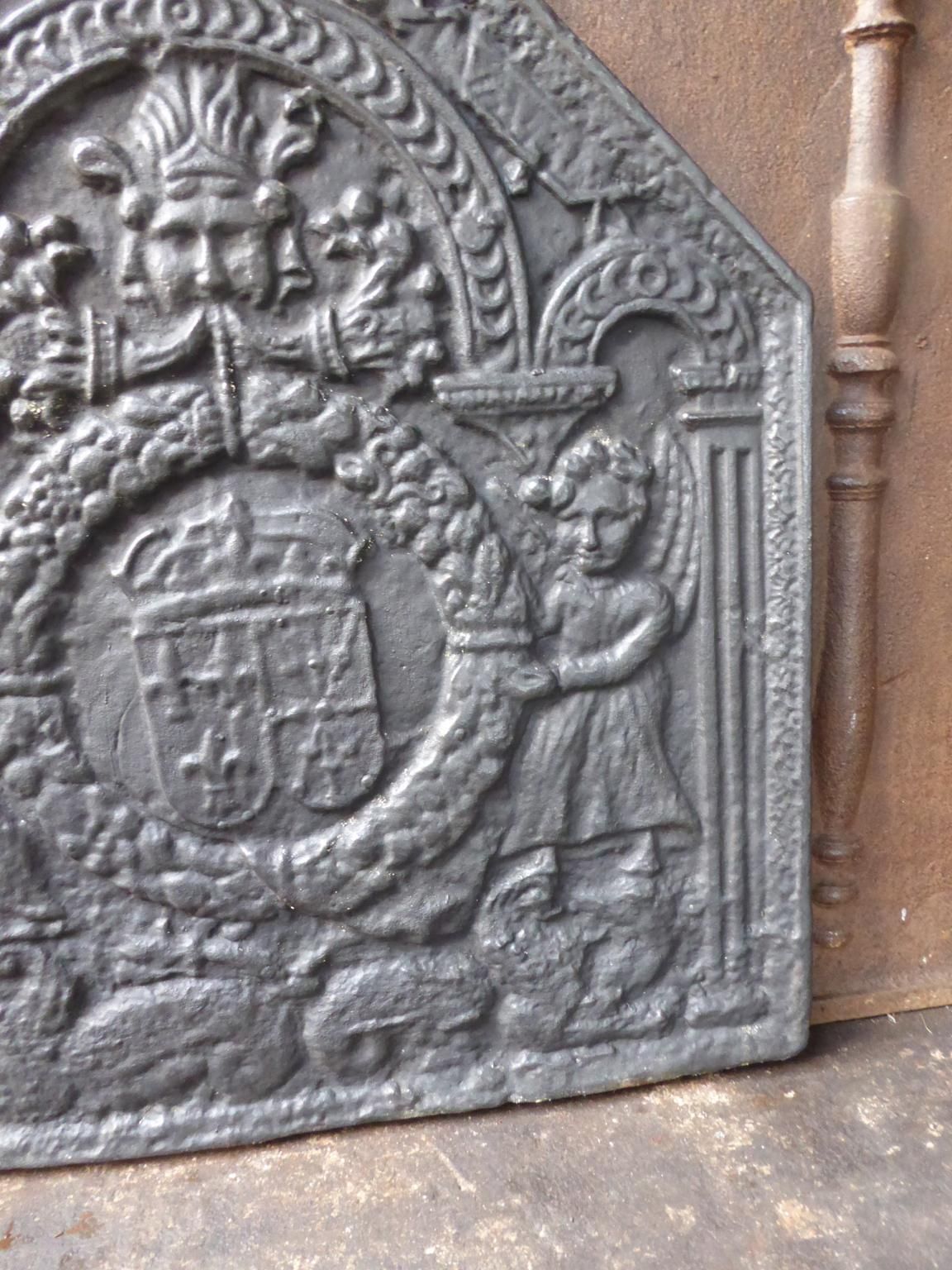 French Louis XIV Style 'Coat Of Arms' Fireback / Backsplash photo buy