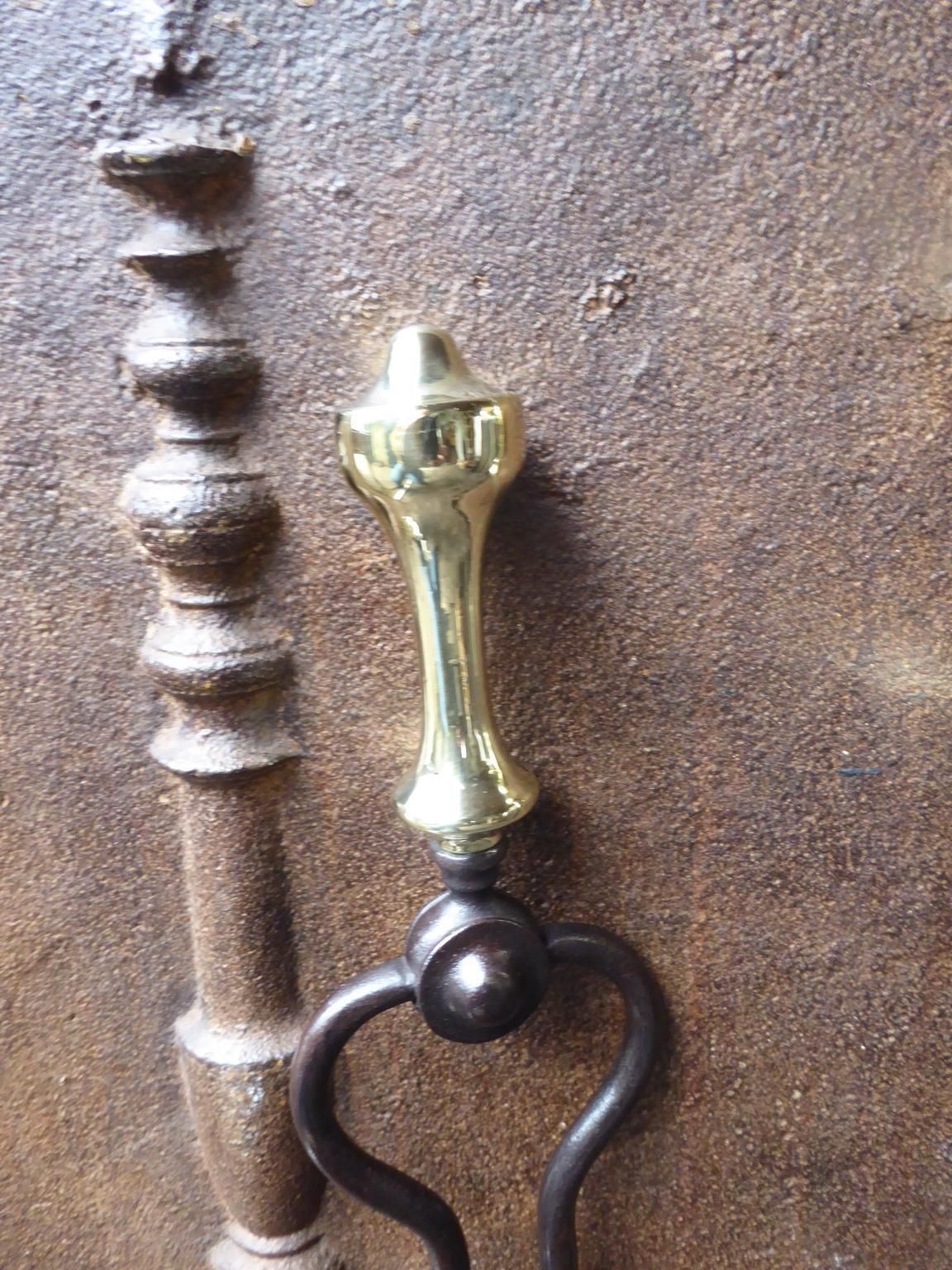 Victorian Fireplace Tools Or Fire Irons, 19th Century, English photo vintage