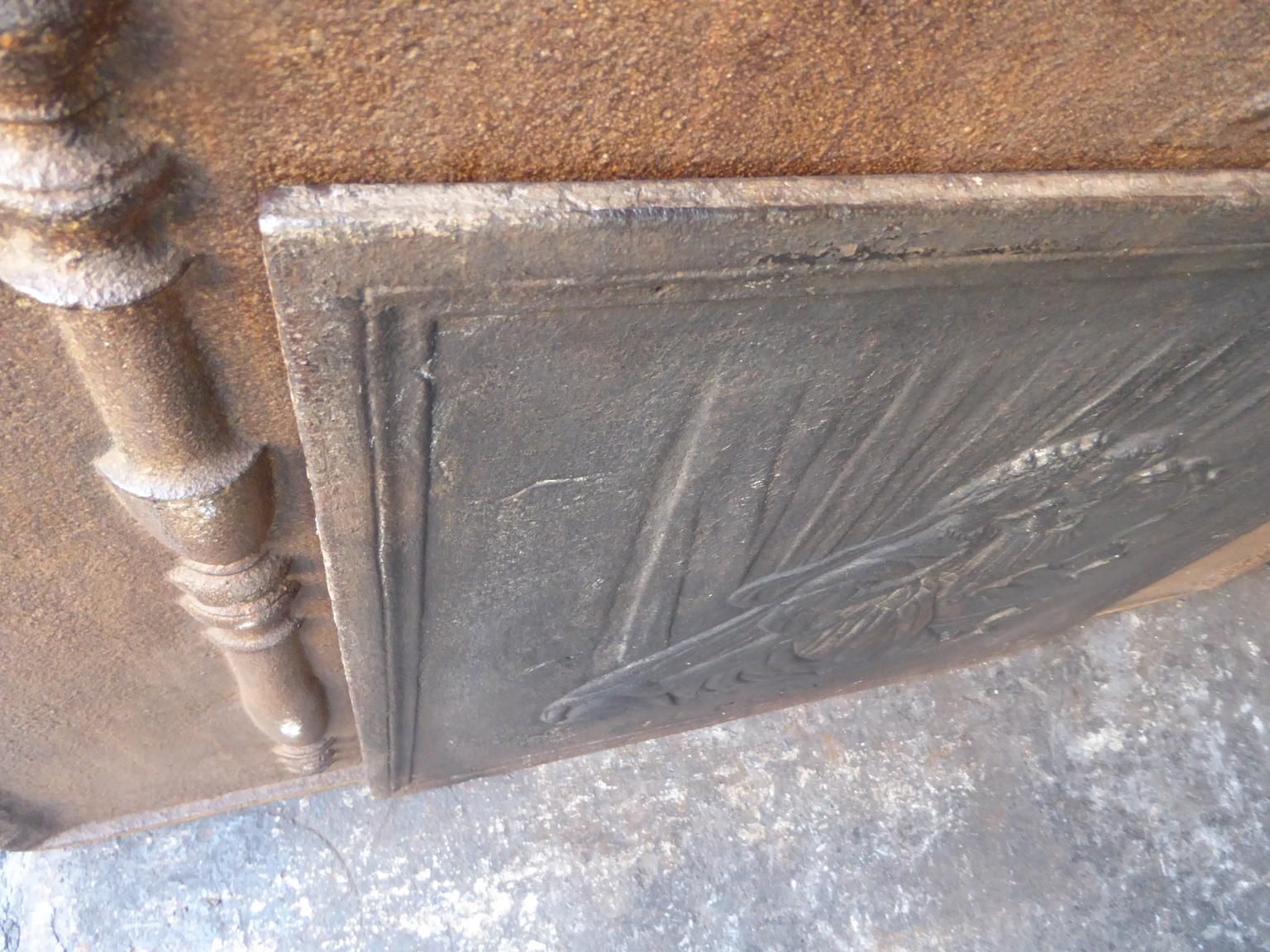 photo furniture Antique French 'Mary Of Kevelaer' Fireback / Backsplash, 19th Century