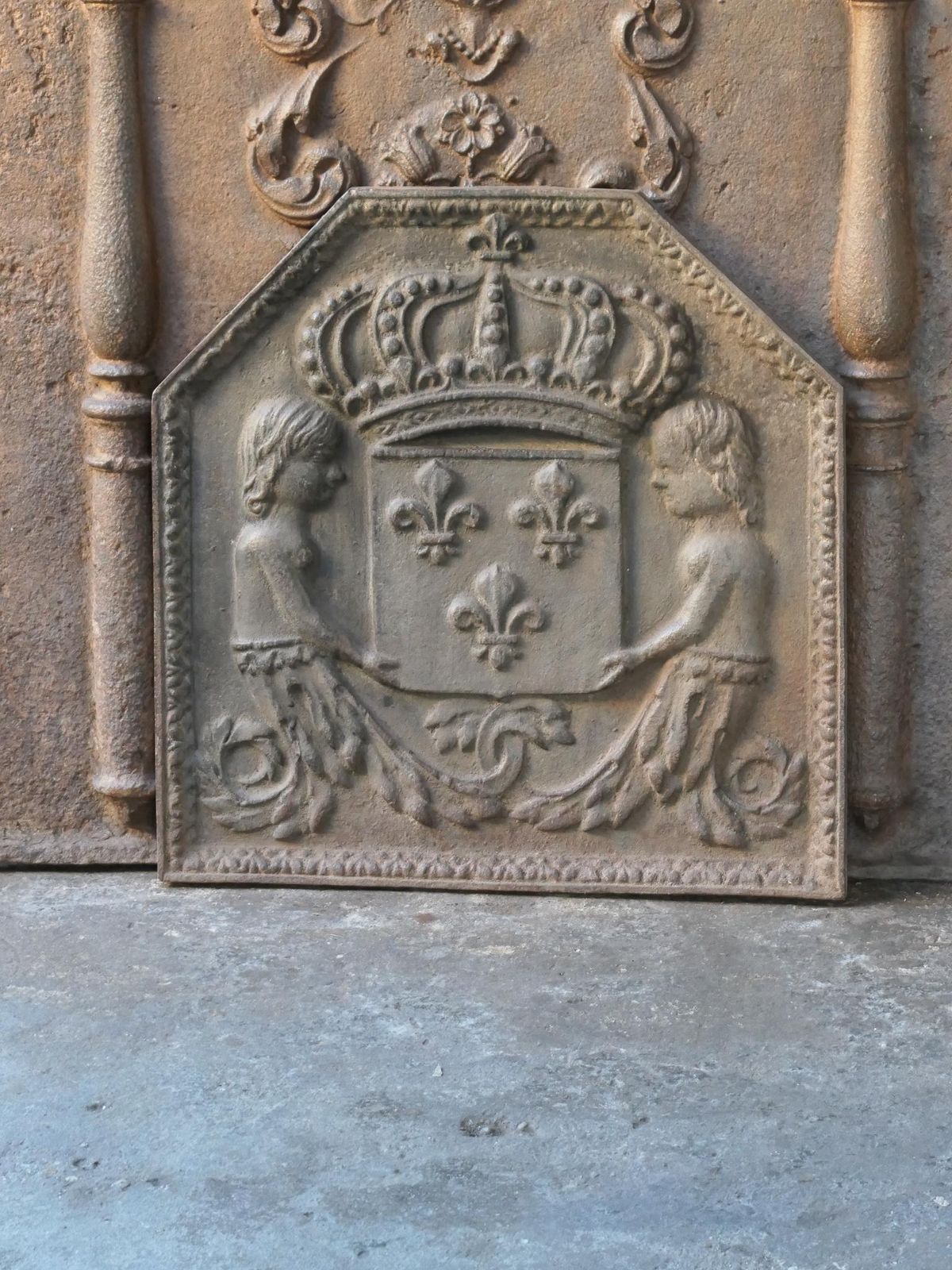French Renaissance Style 'Arms Of France' Fireback / Backsplash photo furniture