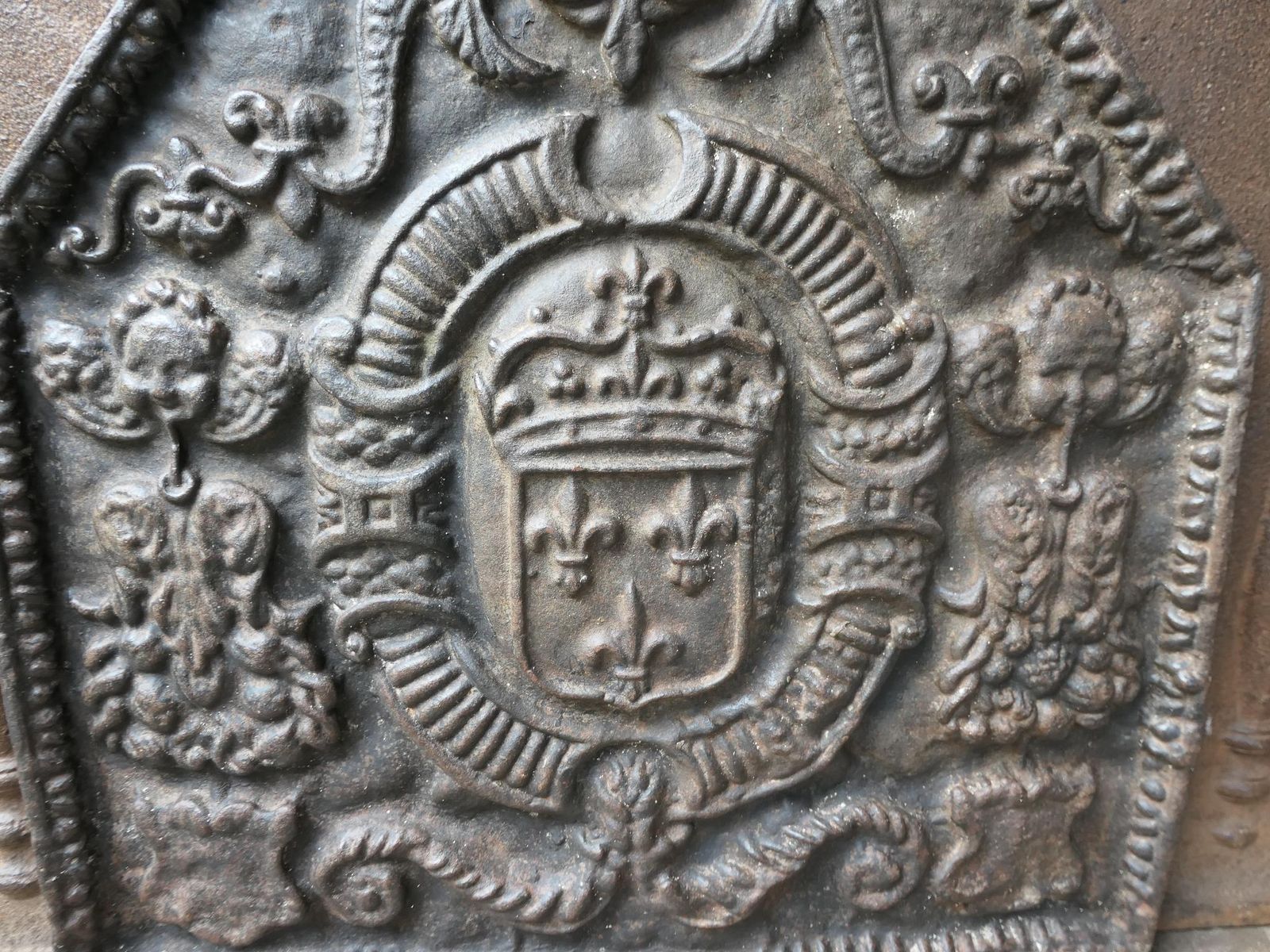 French Louis XIII Style 'Arms Of France' Fireback / Backsplash photo buy