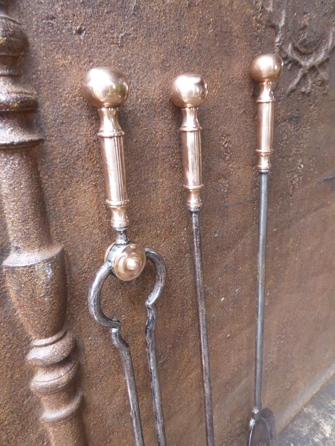 Victorian Fireplace Tools Or Fire Irons, 19th Century, English photo vinterior