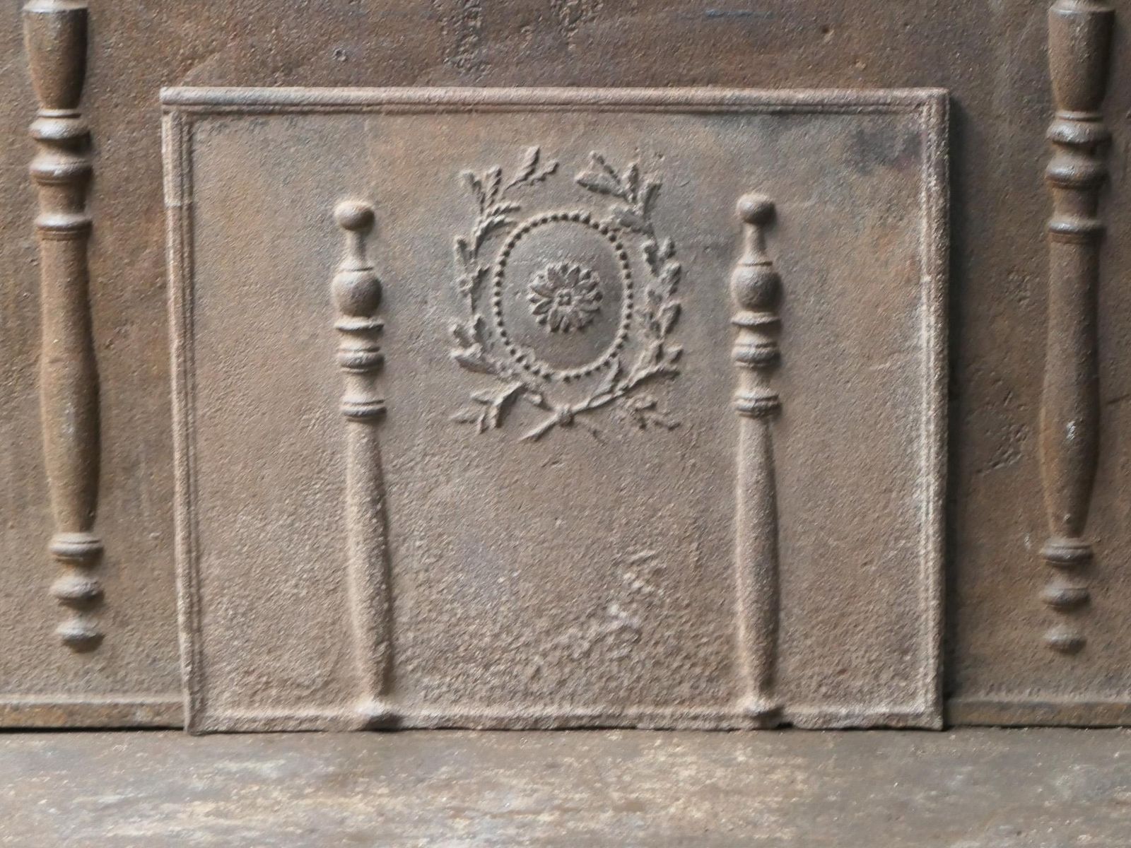 Antique French Neoclassical Fireback / Backsplash, 18th   19th Century photo 746.0