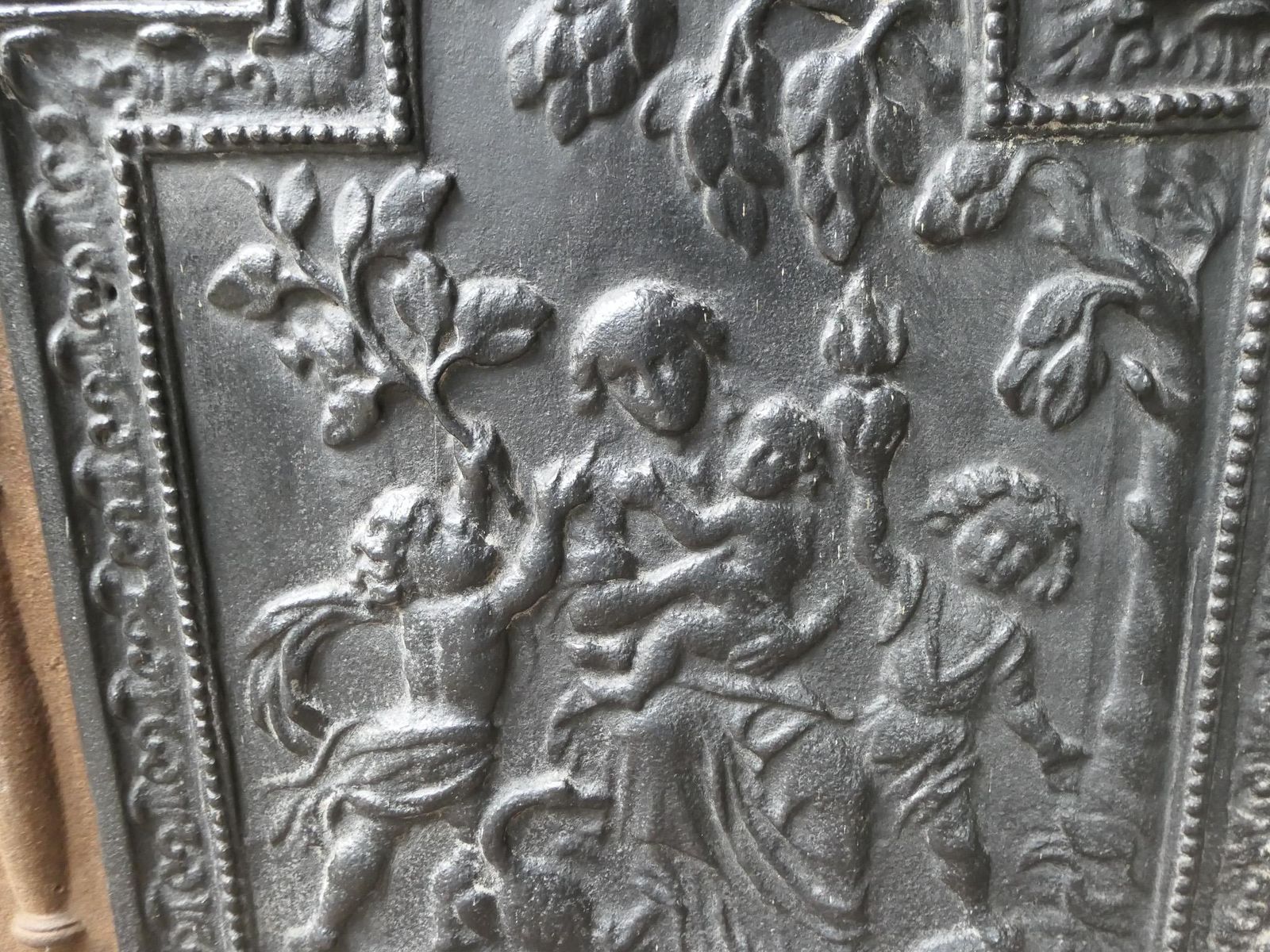 Home Fixtures 17th Century French Louis XIV 'Caritas' Fireback / Backsplash photo