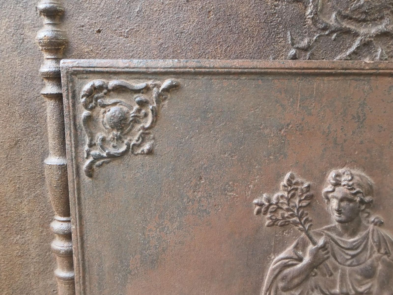 photo furniture Antique French Napoleon III 'Diana' Fireback / Backsplash, 19th Century