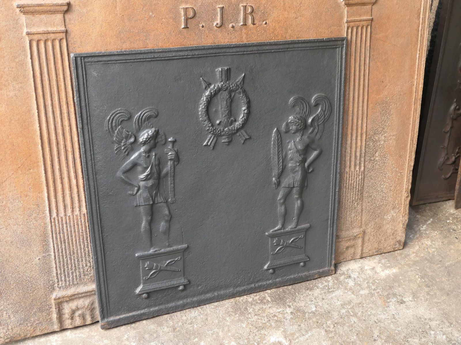 photo furniture Antique French Neoclassical Fireback / Backsplash, 18th   19th Century