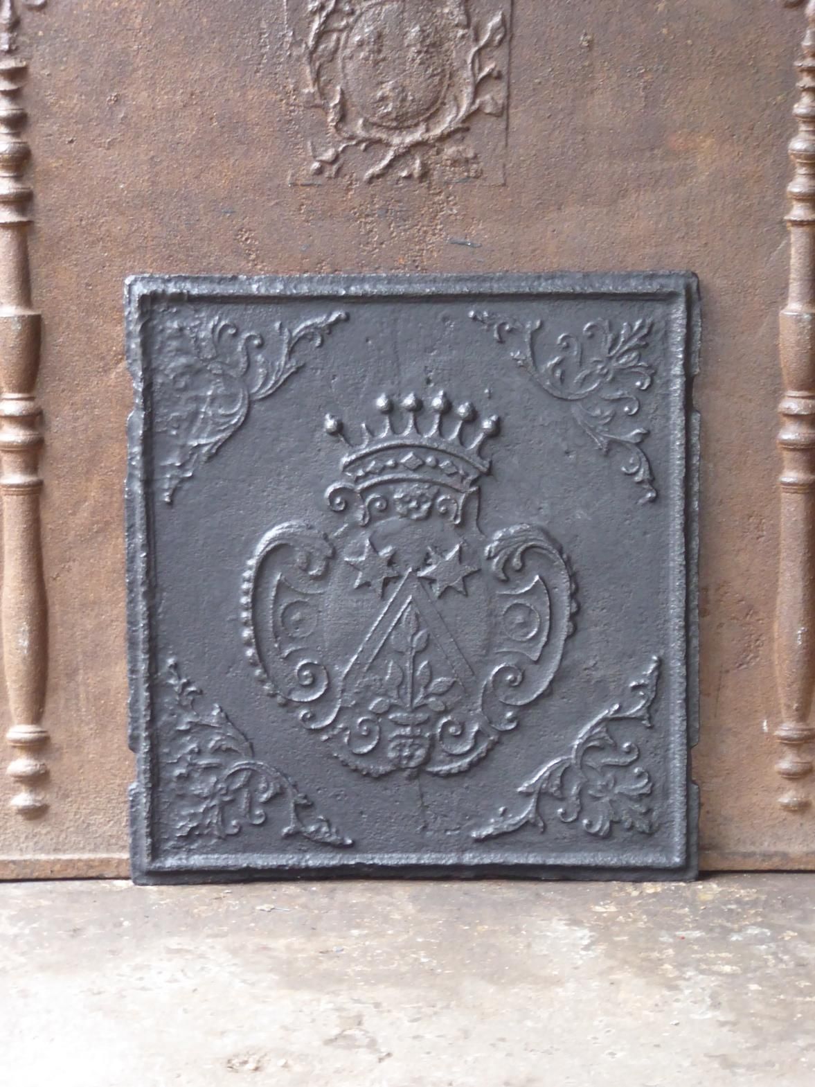 18th Century German Louis XV 'Coat Of Arms' Fireback / Backsplash photo furniture