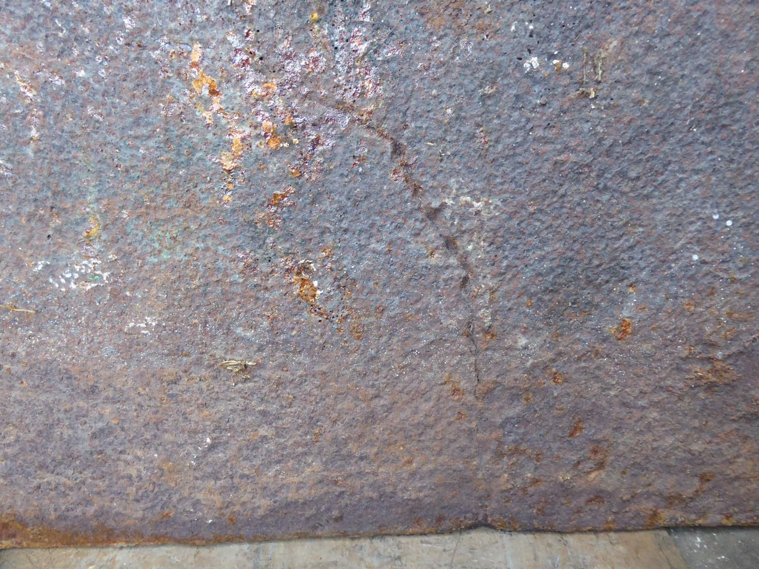 photo for sale French Louis XV 'Pillars Of Hercules' Fireback / Backsplash, 18th Century