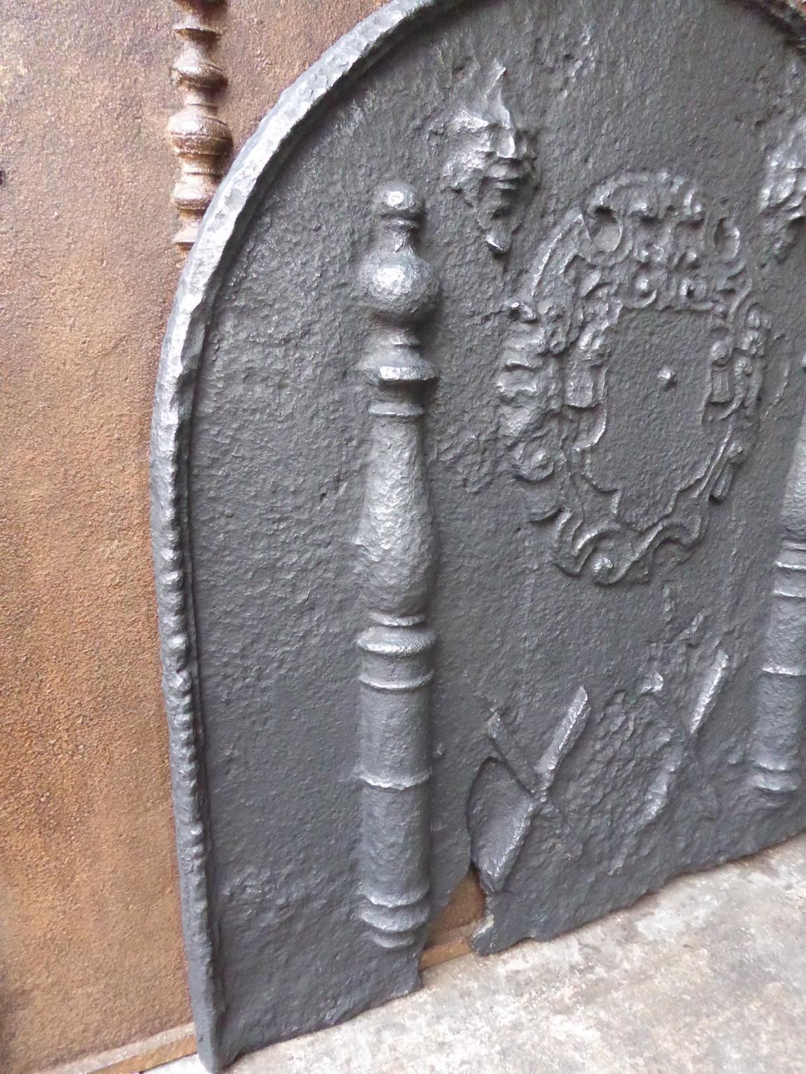 17th Century French Louis XIII 'Coat Of Arms' Fireback / Backsplash photo 832.0