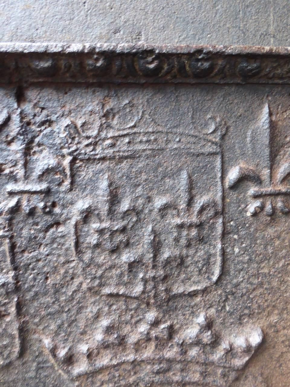 17th Century French 'Arms Of France' Fireback / Backsplash photo 815.0