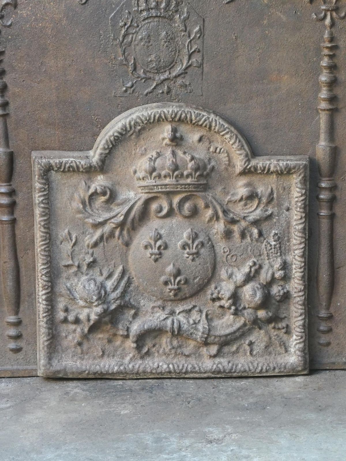 18th Century French Louis XV 'Arms Of France' Fireback / Backsplash photo furniture