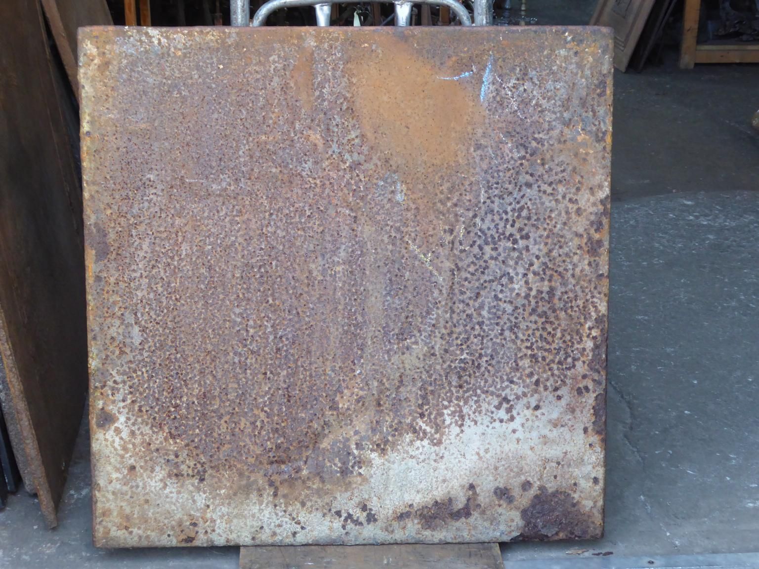 photo for sale Antique Fireback / Backsplash With An Allegory Of France, 19th Century