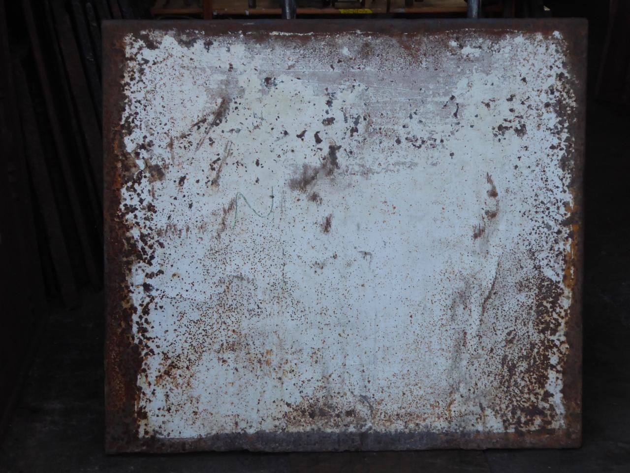 photo for sale Large Fireback / Backsplash With Pillars Of Hercules With Angels, Dated 1733
