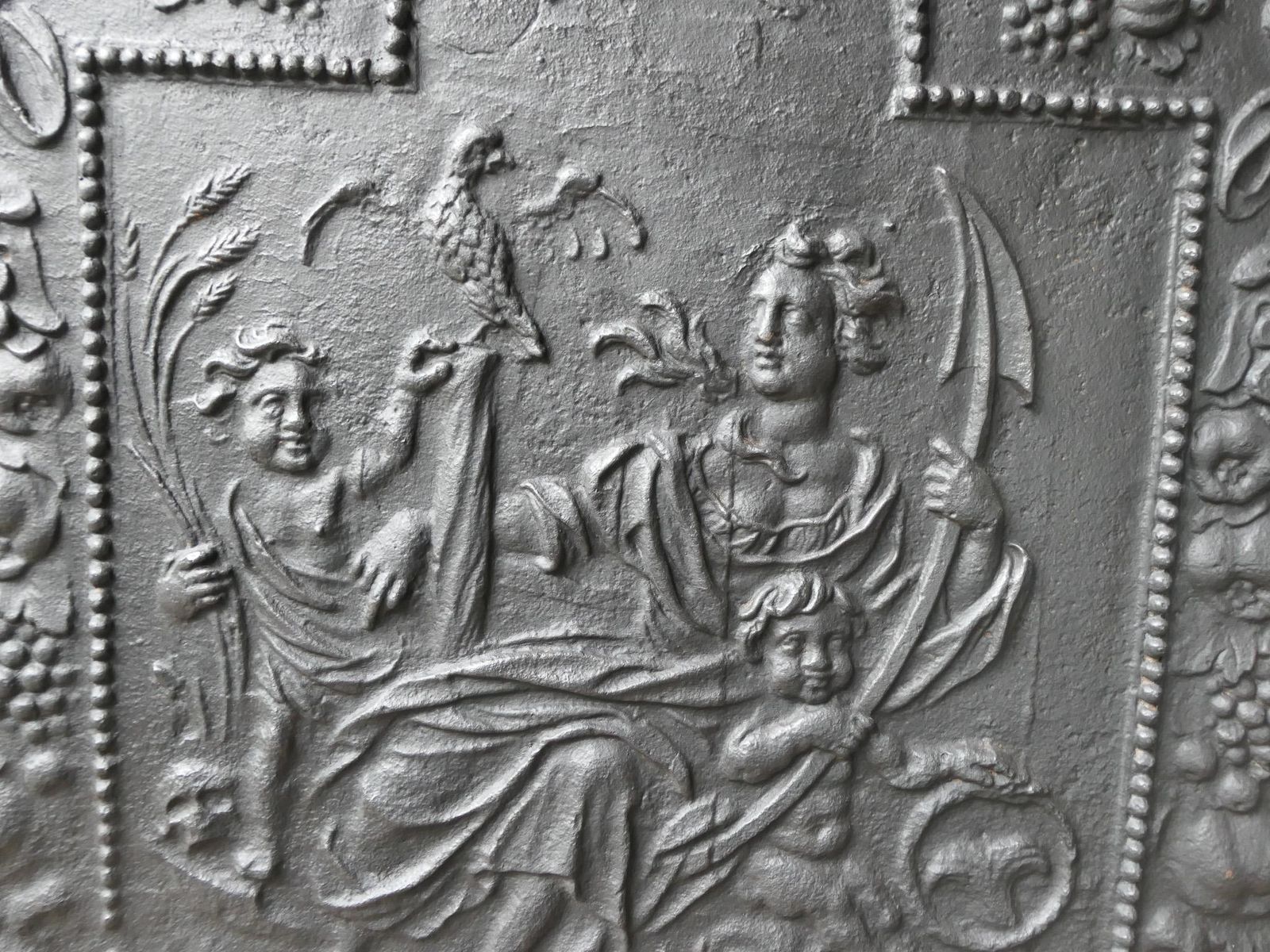 photo vinterior Antique Dutch Louis XIV 'The Hope' Fireback / Backsplash, 17/18th Century