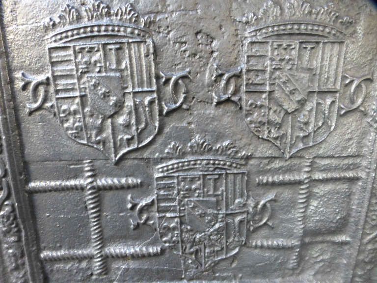 16th Century French 'Lorraine Coat Of Arms' Fireback / Backsplash photo 746.0