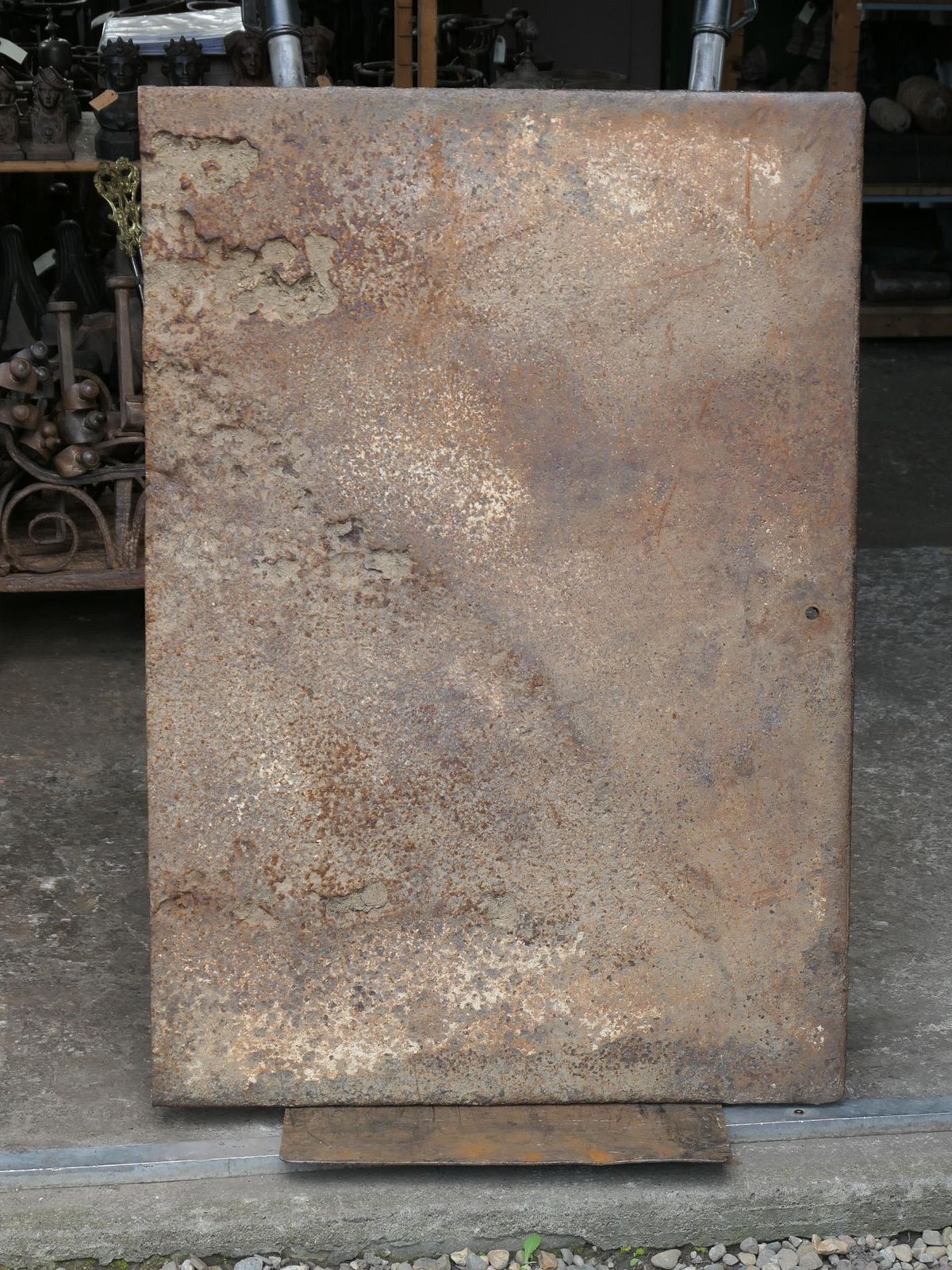 Antique French 'Marriage' Fireback / Backsplash, 18th Century photo furniture
