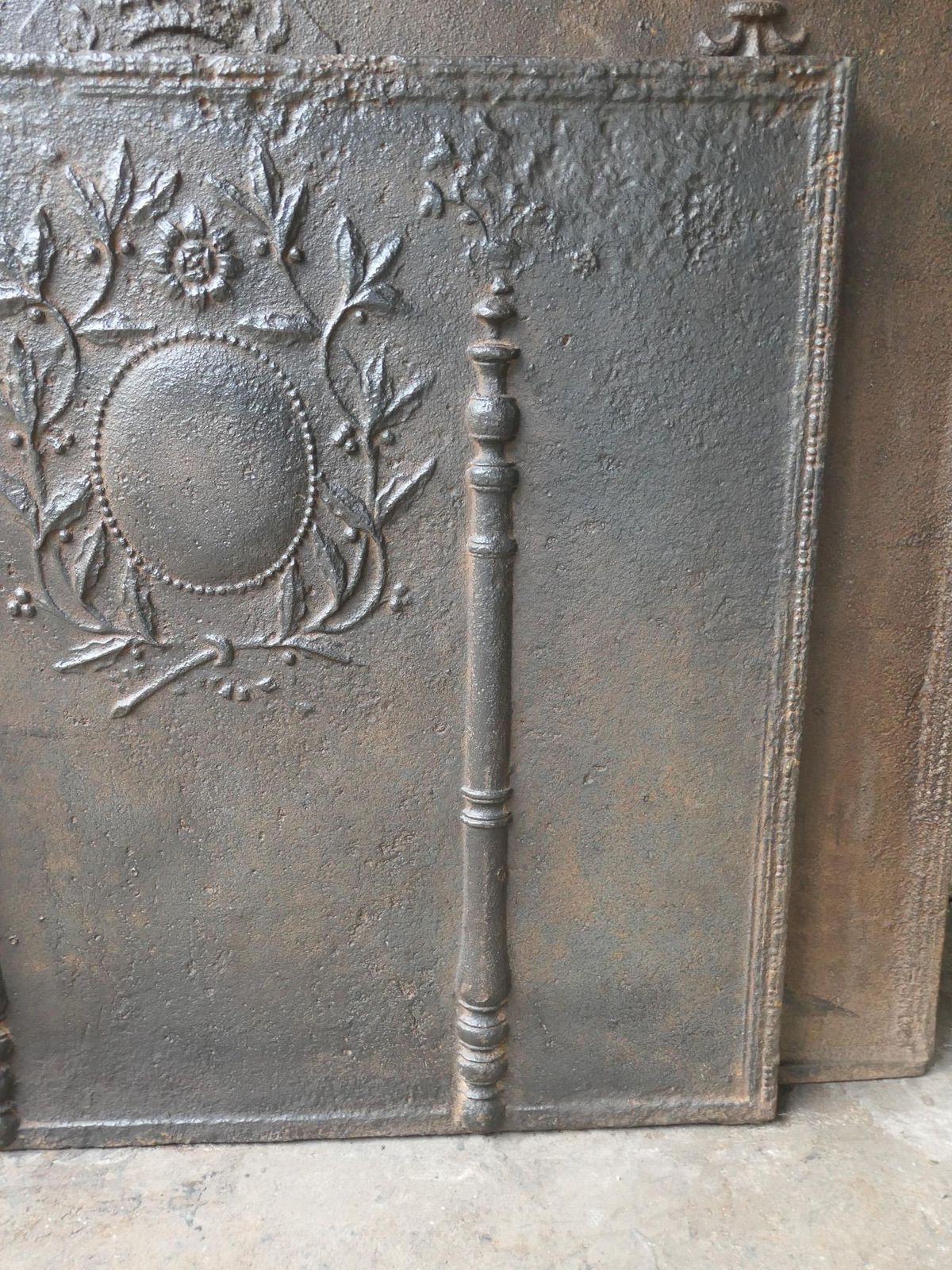 Beautiful Antique French Neoclassical Fireback / Backsplash, 18th   19th Century photo vintage