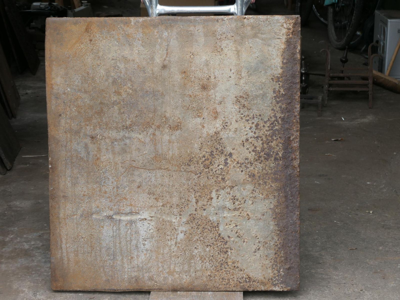 1258.0 Beautiful Antique French Neoclassical Fireback / Backsplash, 18th   19th Century photo
