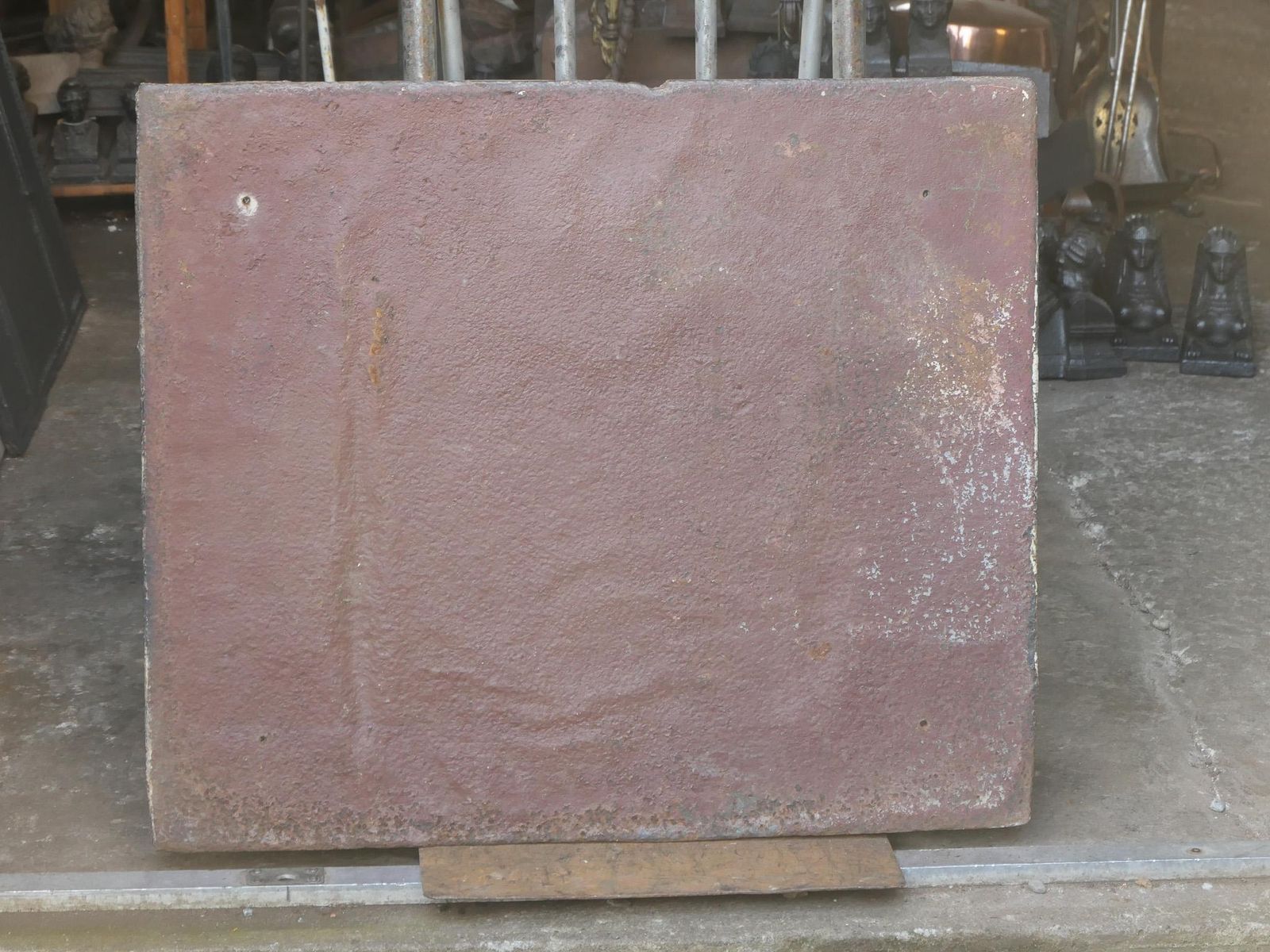 photo buy 18th C. Louis XIV 'Pillars With Saint Andrew's Cross' Fireback / Backsplash