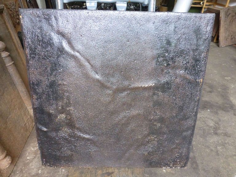 Magnificent 18th C. Fireback / Backsplash With Five Coats Of Arms Of France photo vinterior
