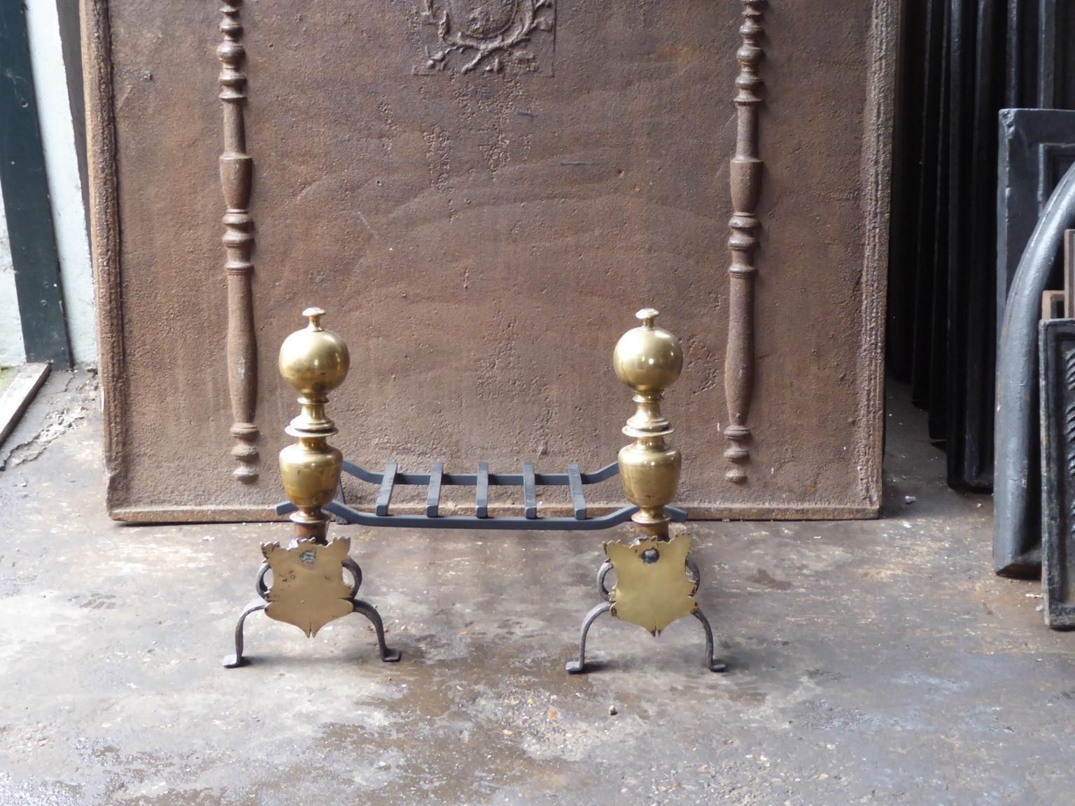 Spanish Renaissance Period Fireplace Grate Or Fire Basket, 16th Century photo 1686.0
