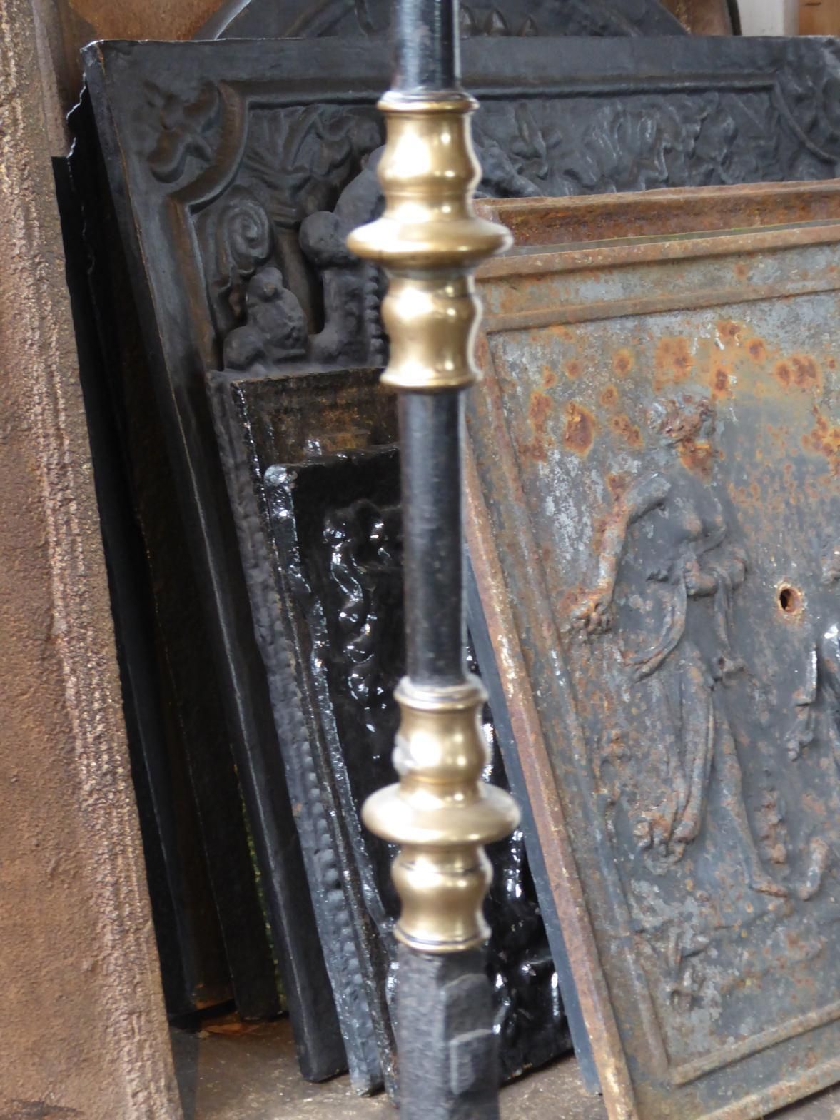 photo vinterior Large French Renaissance Period Fireplace Grate Or Fire Basket, 16th   17th C.