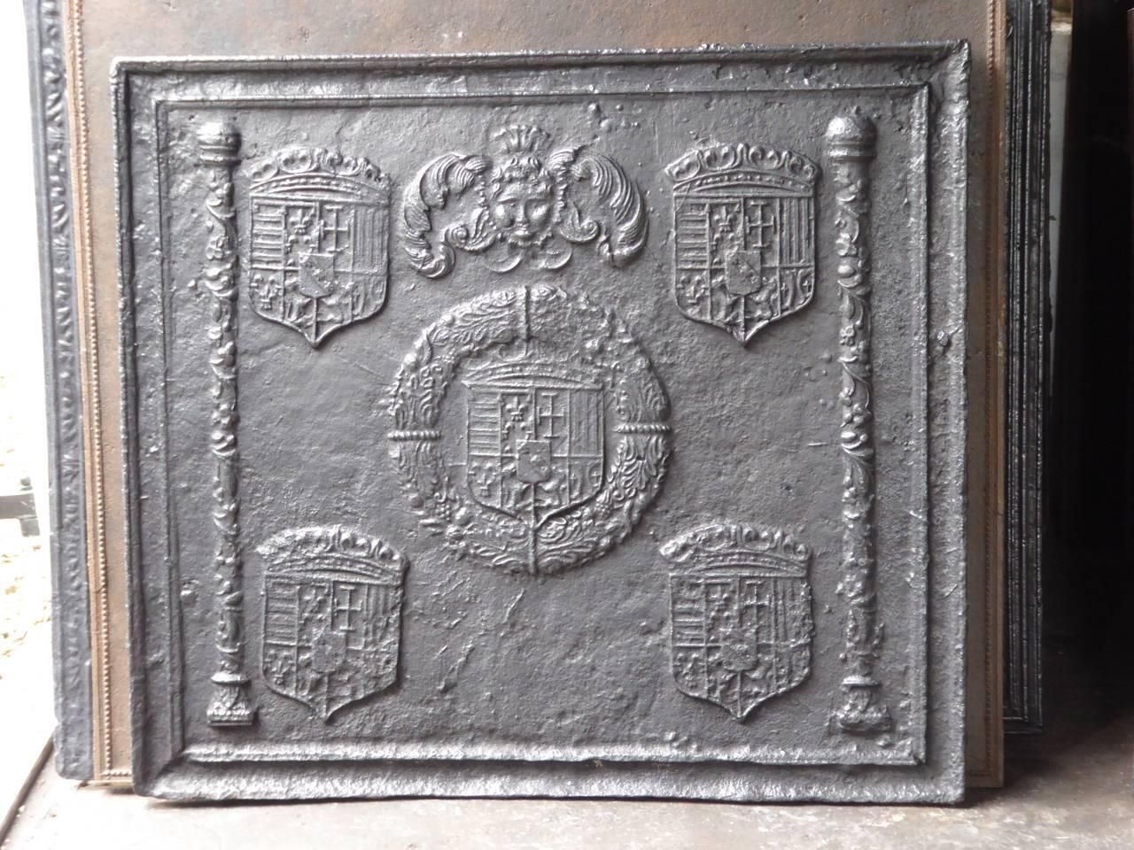16th 17th Century French 'Arms Of Lorraine' Fireback / Backsplash photo furniture