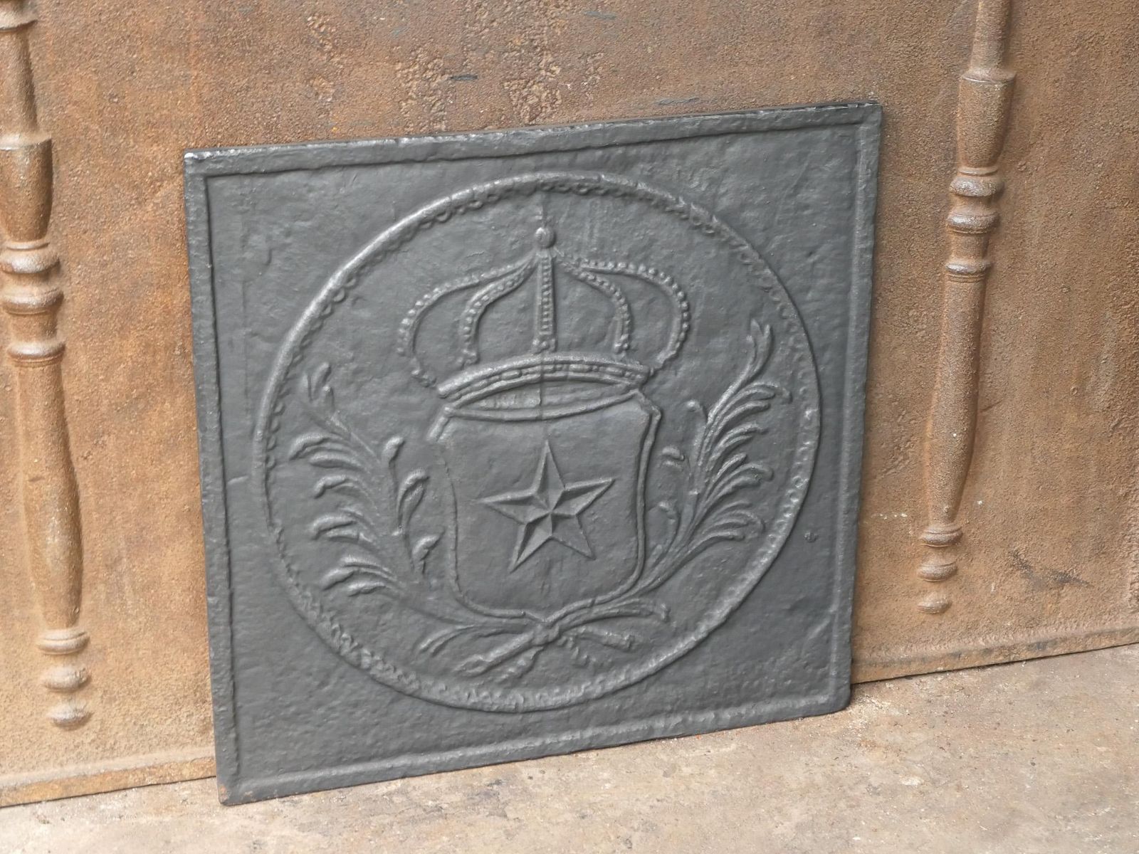 French Napoleon III Period 'Arms Of France' Fireback / Backsplash, 19th Century photo buy