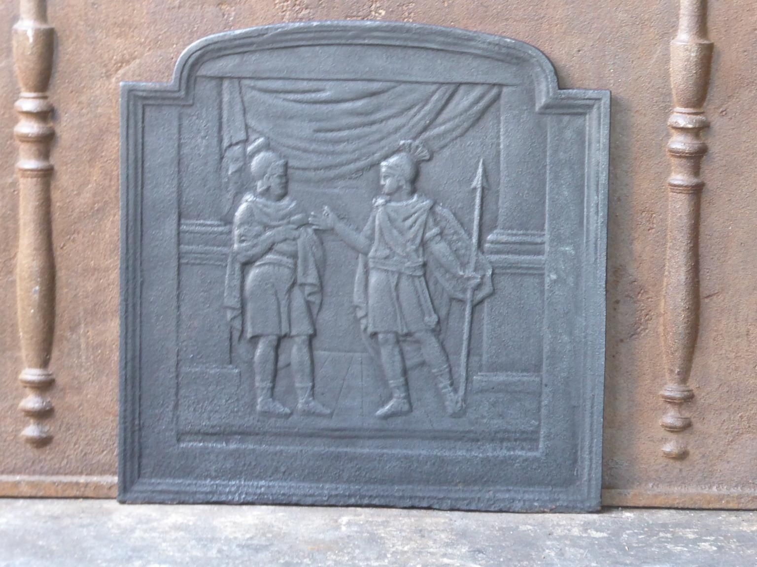 19th Century French 'Roman Scene' Fireback / Backsplash photo furniture