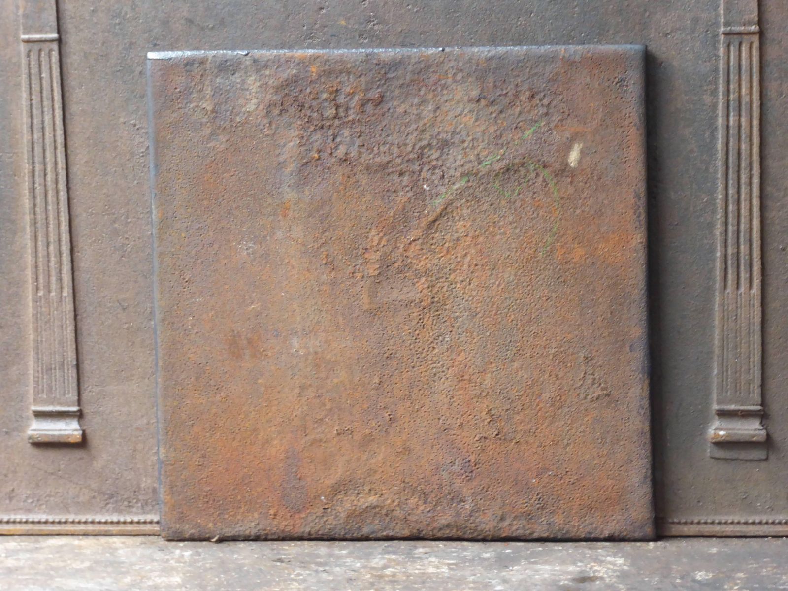 19th Century French 'Arms Of France' Fireback / Backsplash photo vintage