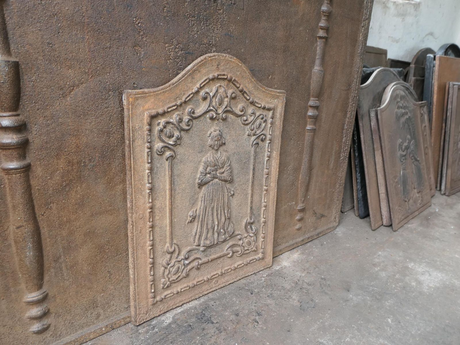 382.0 French Napoleon III Period Fireback / Backsplash, 19th C. photo