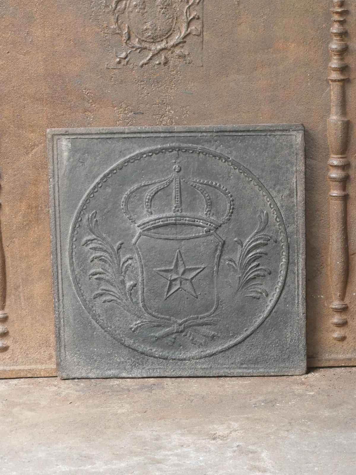French Napoleon III Period 'Arms Of France' Fireback / Backsplash, 19th Century photo furniture