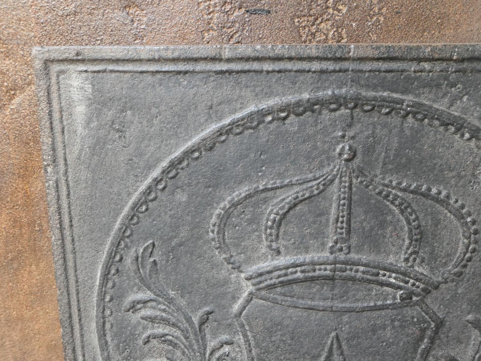 photo buy French Napoleon III Period 'Arms Of France' Fireback / Backsplash, 19th Century