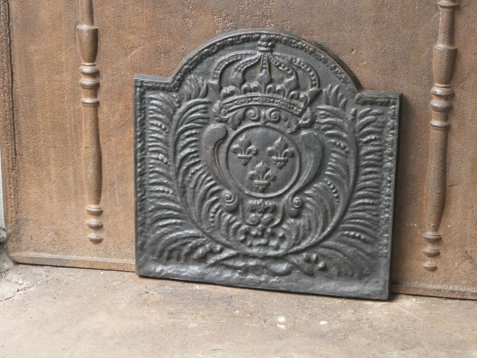 French Louis XV Style 'Arms Of France' Fireback / Backsplash photo 337.0