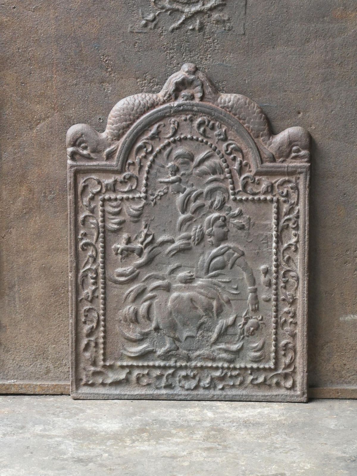 18th Century French Louis XV Period Fireback / Backsplash photo furniture