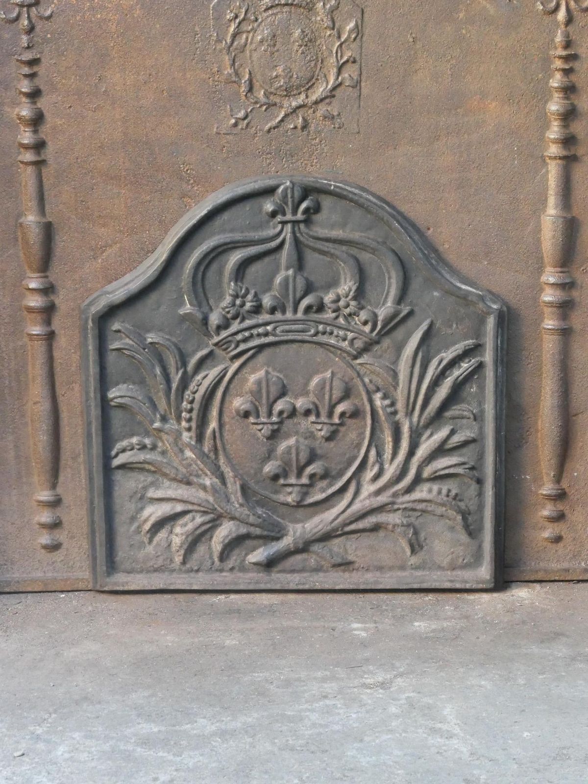 French Napoleon III Style 'Arms Of France' Fireback / Backsplash, 20th Century photo Home Fixtures