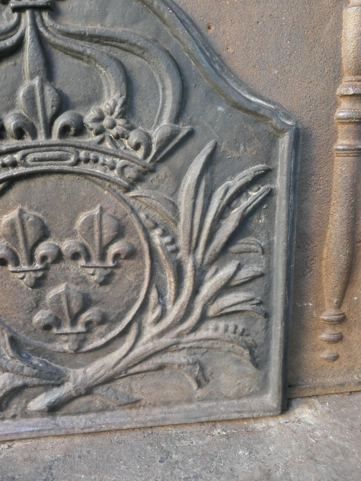 photo for sale French Napoleon III Style 'Arms Of France' Fireback / Backsplash, 20th Century