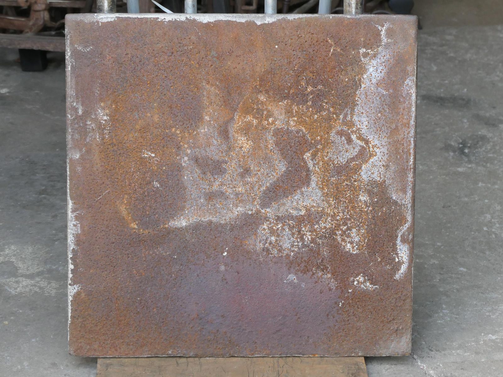 422.0 19th Century French Napoleon III 'Apollo With Horse' Fireback / Backsplash photo