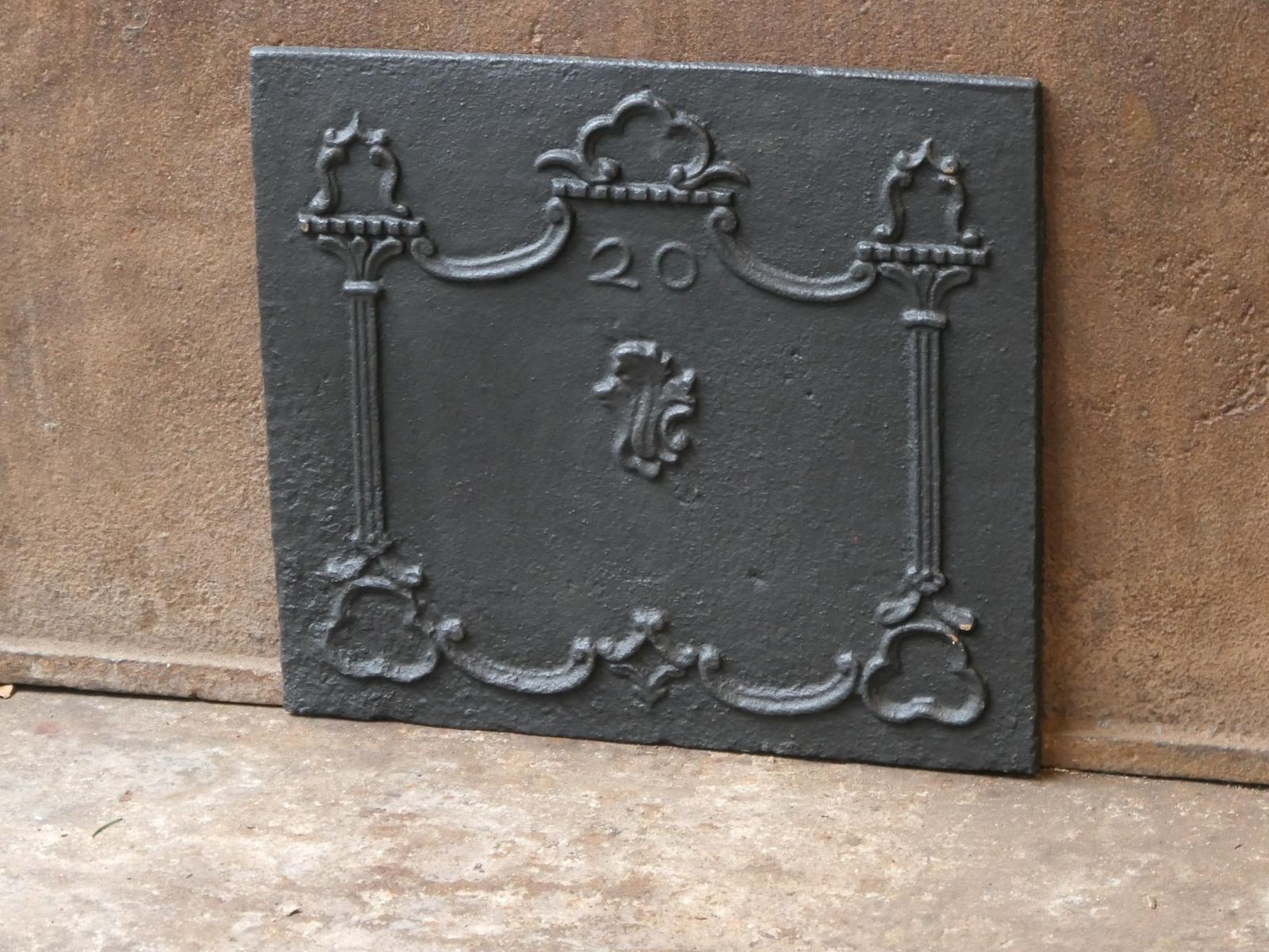 Small French Louis XV Fireback / Backsplash, 18th Century photo Home Fixtures