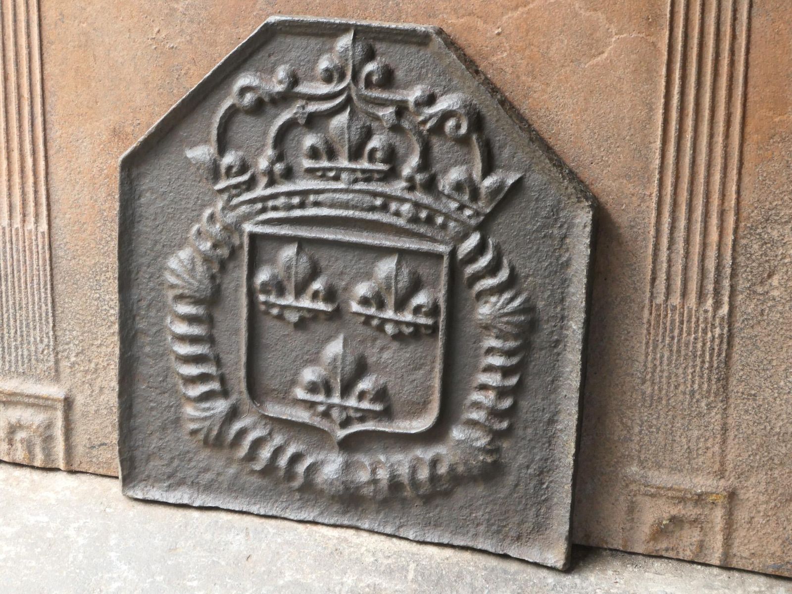 French Louis XIV Style 'Arms Of France' Fireback / Backsplash photo buy